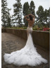 Sparkly Sequined Tulle Sexy Boho Beach Wedding Dress